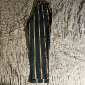 Sky and Sparrow Navy and Gold Striped Pants